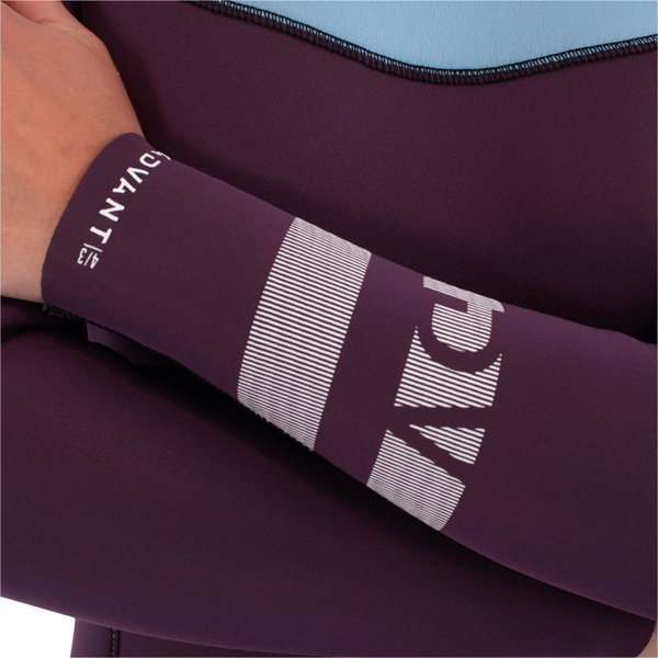 2026 Hurley Fato De Mergulho Advant Para Mulher 3/2mm Chest Zip WFS0013302 - Bonnie Blue